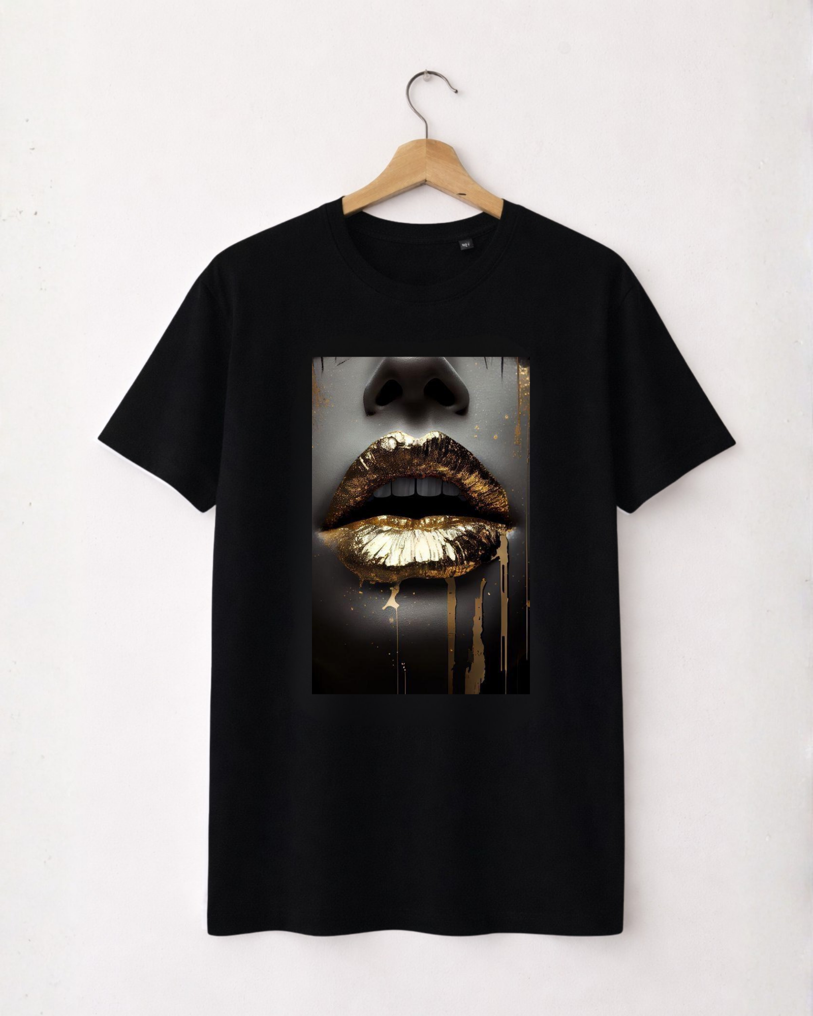T-shirt Gold Lips